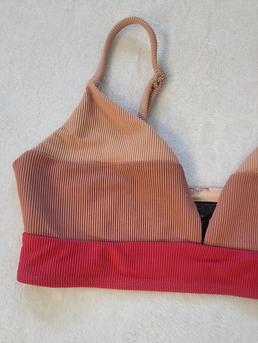 Beach Riot Riza Ribbed Bikini Top - Picture 5 of 7
